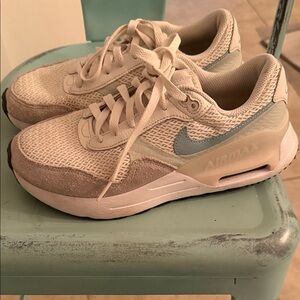 Nike Air Max - Women's Sneakers - Cream and Blue